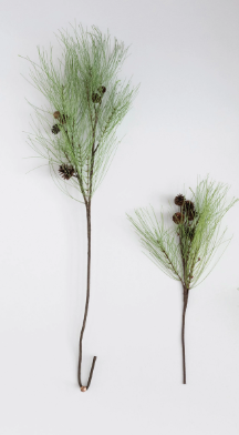 Faux Long Needle Pine Greenery with Pinecones