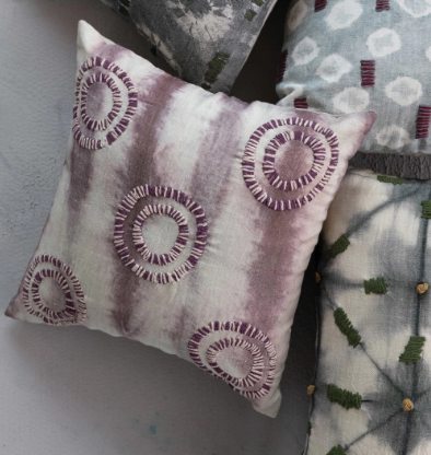 Plum Tie-Dye Pillow