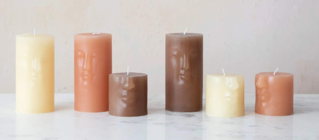 Face Pillar Candles