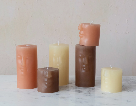 Face Pillar Candles