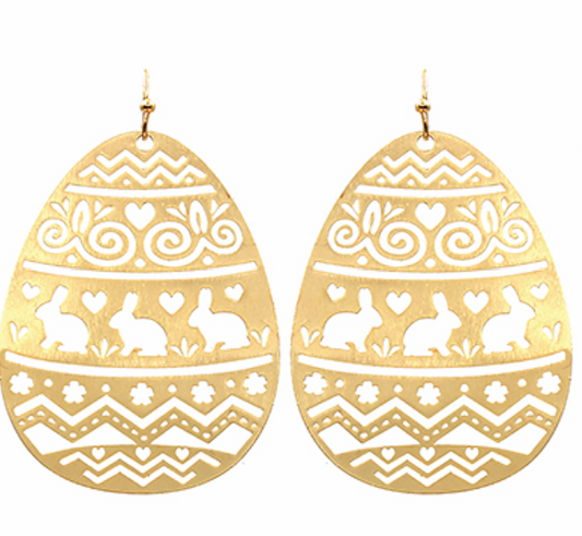 Easter Egg Filigree Earrings