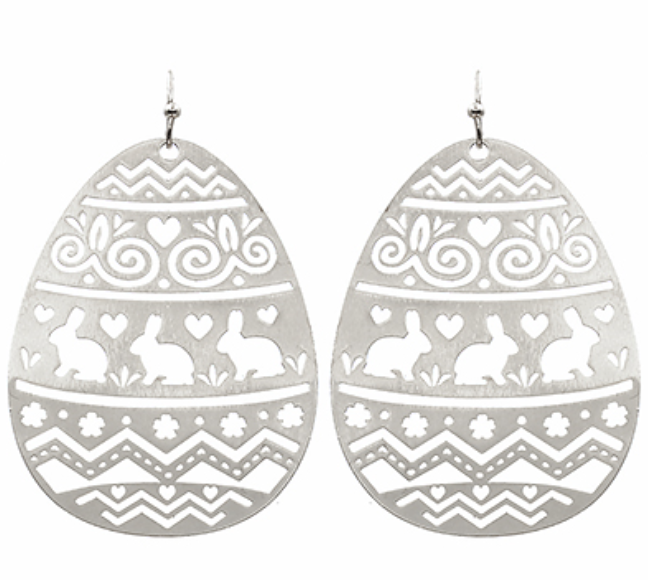 Easter Egg Filigree Earrings