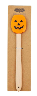 Modcloth Spooky Cooking Rubber Spatula in Orange