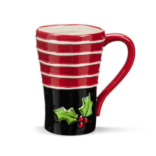 Holly & Stripes Mug