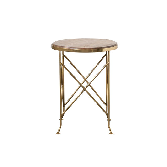 Metal and Mango Wood Accent Table