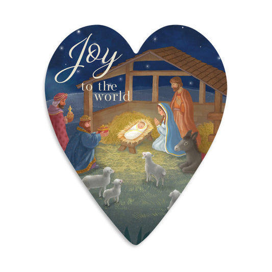 Joy to the World Art Heart Gift Puzzle