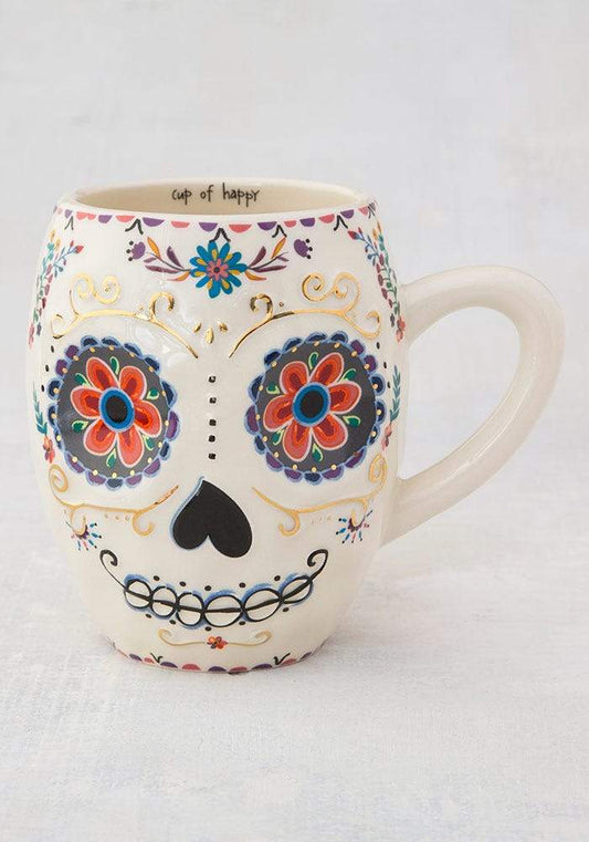 Sugar Skull Folk Art Mug