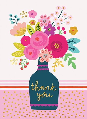 Thank You Vase Card